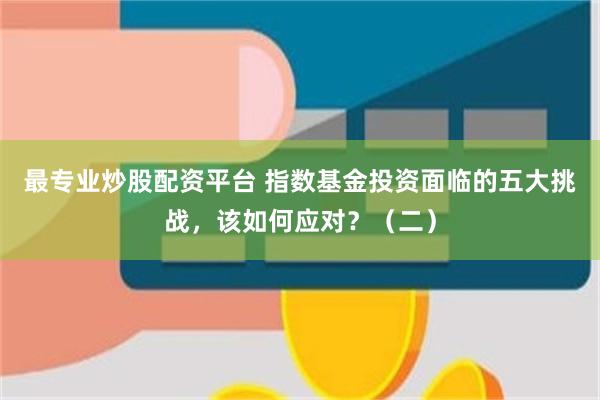 最专业炒股配资平台 指数基金投资面临的五大挑战，该如何应对？（二）