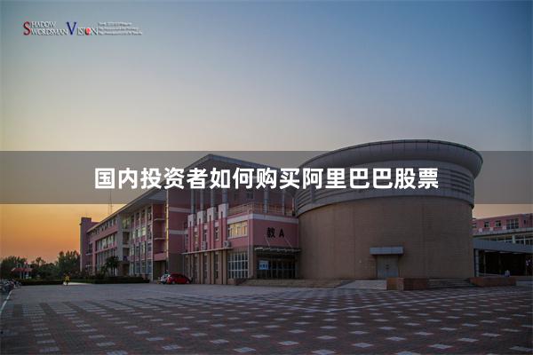 国内投资者如何购买阿里巴巴股票