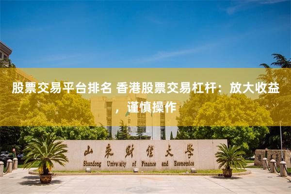 股票交易平台排名 香港股票交易杠杆：放大收益，谨慎操作