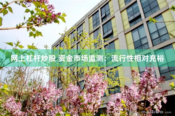 网上杠杆炒股 资金市场监测：流行性相对充裕