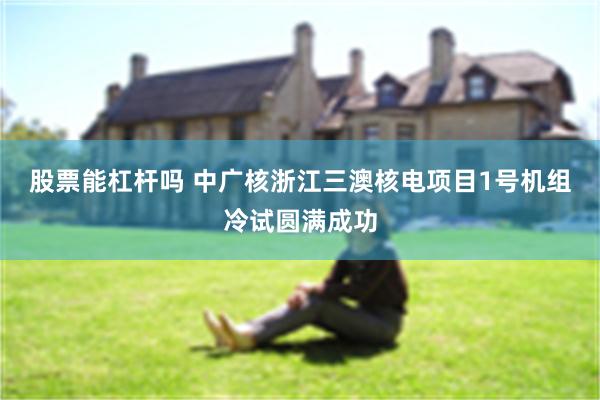 股票能杠杆吗 中广核浙江三澳核电项目1号机组冷试圆满成功