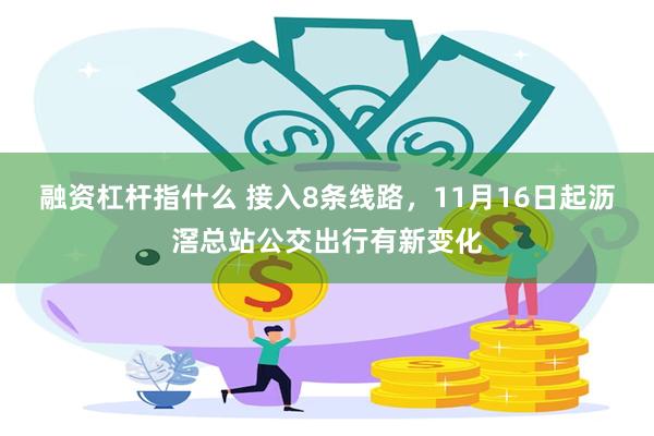融资杠杆指什么 接入8条线路，11月16日起沥滘总站公交出行有新变化