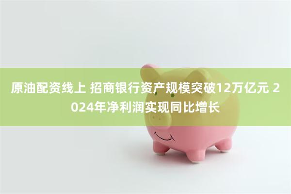 原油配资线上 招商银行资产规模突破12万亿元 2024年净利润实现同比增长