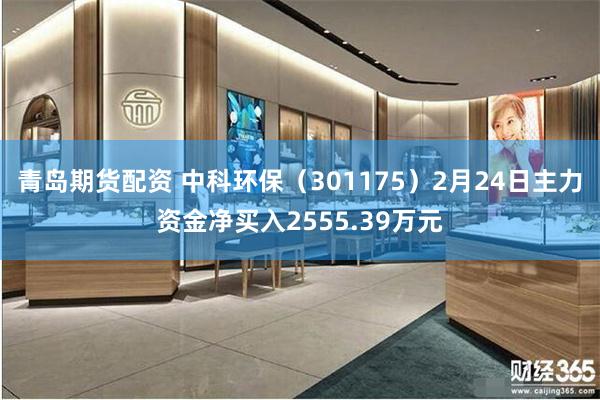 青岛期货配资 中科环保（301175）2月24日主力资金净买入2555.39万元