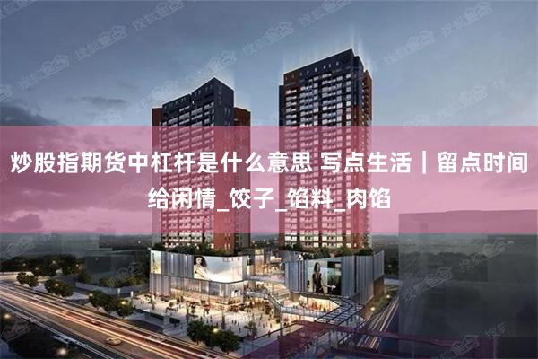 炒股指期货中杠杆是什么意思 写点生活｜留点时间给闲情_饺子_馅料_肉馅
