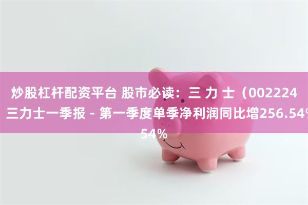 炒股杠杆配资平台 股市必读：三 力 士（002224）三力士一季报 - 第一季度单季净利润同比增256.54%