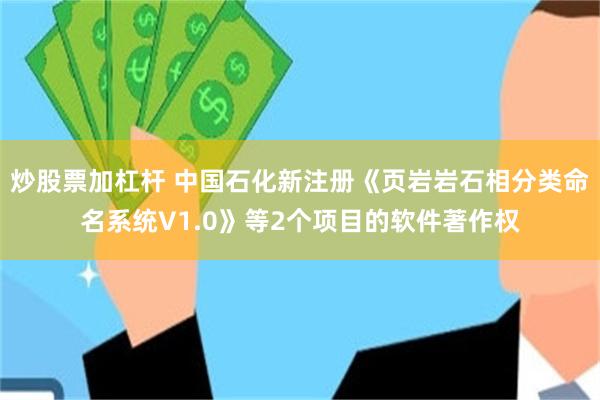 炒股票加杠杆 中国石化新注册《页岩岩石相分类命名系统V1.0》等2个项目的软件著作权